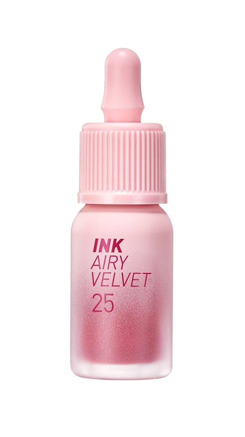 Peripera Ink Airy Velvet Lip Tint | High-Pigmentation, Lightweight, Soft, Moisturizing, Not Animal Tested (025 ZAZZY PEACH (NEW))