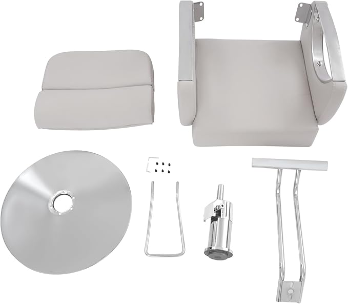 Barber Salon Chair, Salon Chairs for Hair Stylist,hair Chair with Heavy Duty Hydraulic Pump & Footrest, 360 Degrees Rolling Swivel Spa Beauty Equipment for Hair Stylist Women Man, 440 Lbs (Beige)