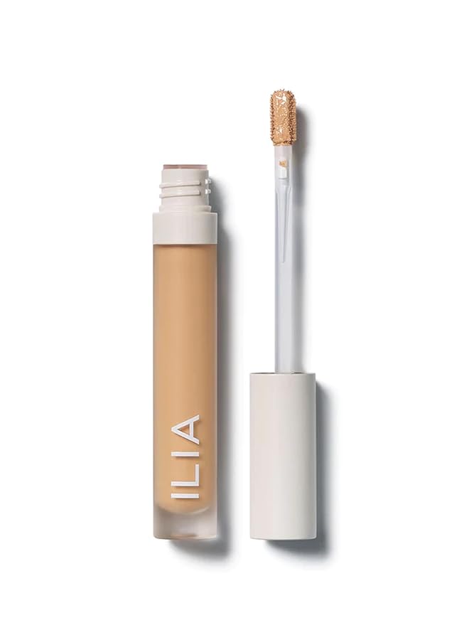 ILIA - True Skin Serum Concealer | Non-Comedogenic, Cruelty-Free, Vegan, Safe For Sensitive Skin, Reduces Appearance of Dark Circles + Blemishes (Kava SC3, 0.16 oz | 5 ml)