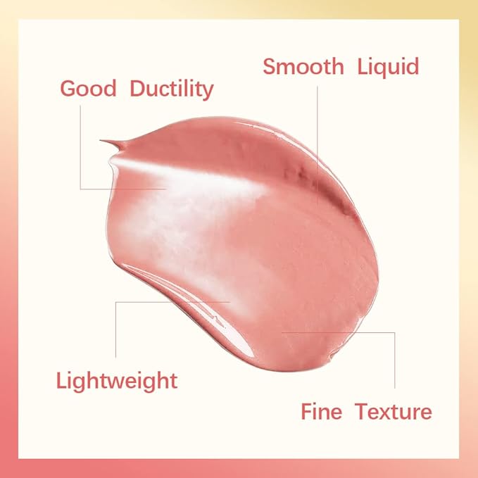 Liquid Blush For Cheeks, Soft Velvet Cream Blush Face Blush Makeup, Pink Blush Red Blush Skin Tint, Natural-Looking Matte Finish Makeup Blush Stick, Waterproof&Long Lasting Dewy Cheek Tint, Moisturizing&Lightweight Blendable Feel Blush Makeup (3#)