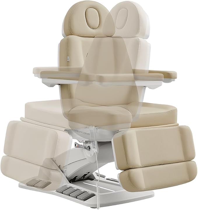 Dir Beauty Spa Medical Treatment Bed 4 Motor Electrical Facial Medical Spa Tables with Rotating Seat Aurora