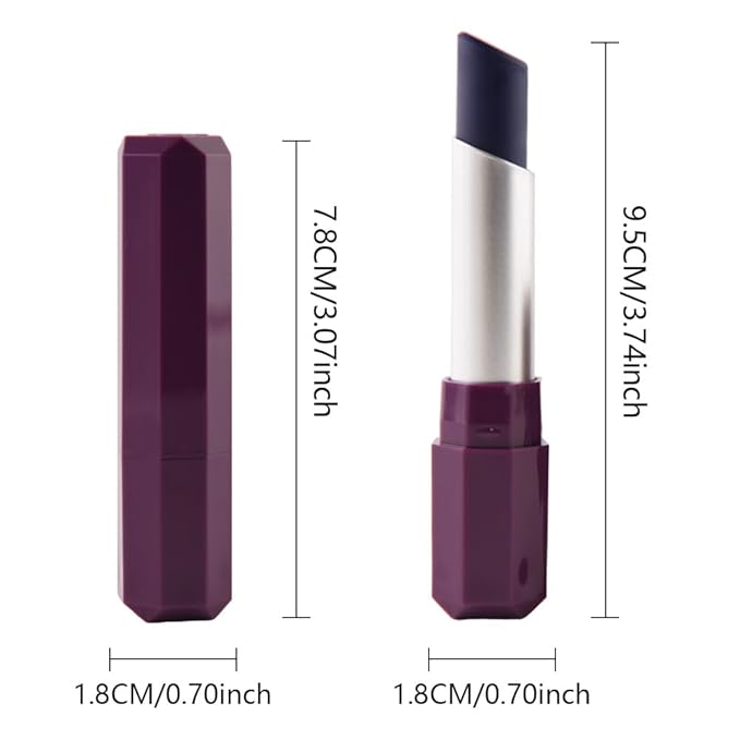 Dark Orchid Purple Matte Lipstick - Pigmented Lip Crayon & Face Paint Stick for Women Everyday Halloween Birthday Party Wear, Younger-Looking Lip Makeup, Labial con color para uso diario 08