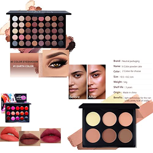 All in One Makeup Kit Makeup Kit for Women Full Kit Multipurpose Makeup Kit-Makeup Brush Set,Eyeshadow Palette,Lip Gloss Set, Makeup Bag,Eyebrow Pencil,Mascara and Face Makeup