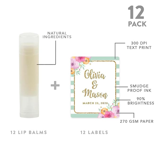 Andaz Press Personalized Bridal Shower Bachelorette Glitter,