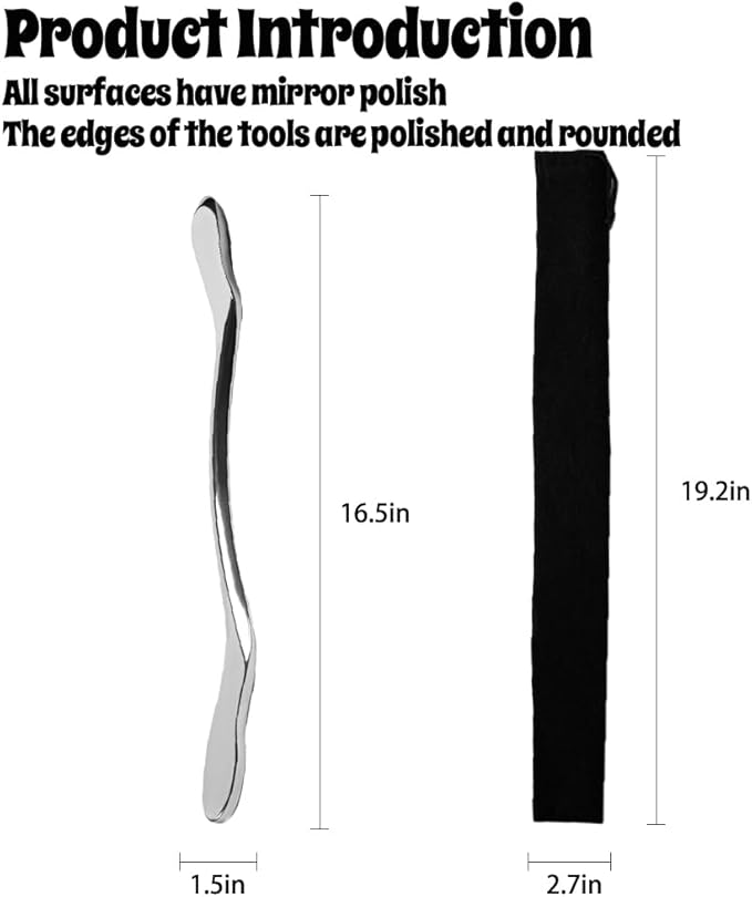Stainless Steel Body gua sha Tool, Athletes Muscle Massage Stick, Wide Deep Tissue Massage Tool, Scraper Tool Massage Large Muscle Group