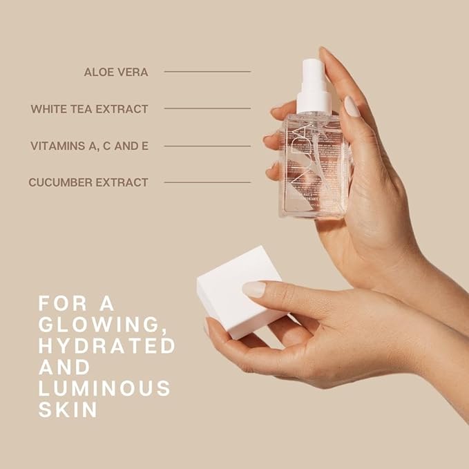 Nuda Face Tan Water | Lightweight and Clear Self Tan Face Mist | Cruelty Free Face Tanner Water with Natural Ingredients | Buildable Spray Tan Solution (75 mL)