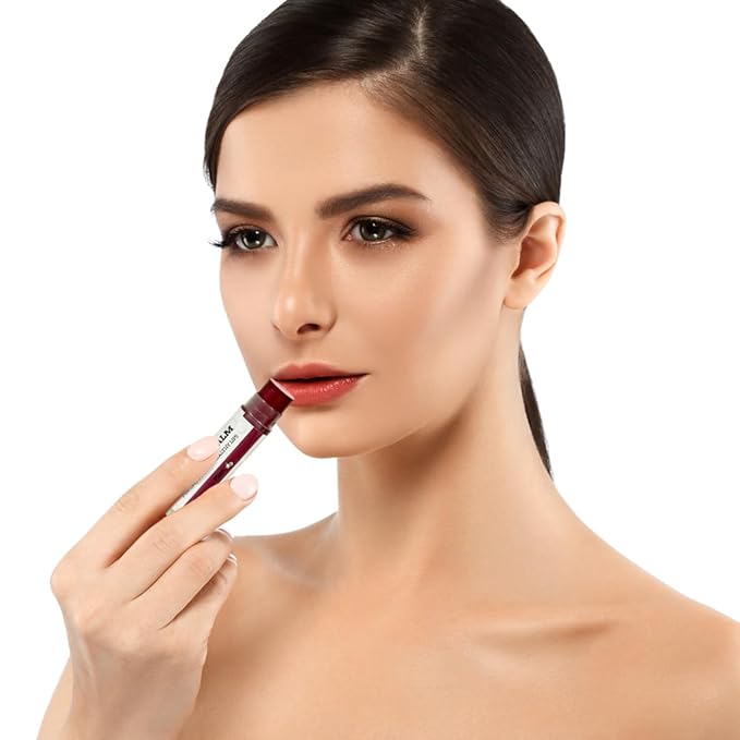 Earth's Daughter Tinted Lip Balm Stocking Stuffers 4 Pack of Plum Color - Beeswax, Coconut Oil, Cocoa Butter, Vitamin E -Moisturize and Beautify, Paraben Free