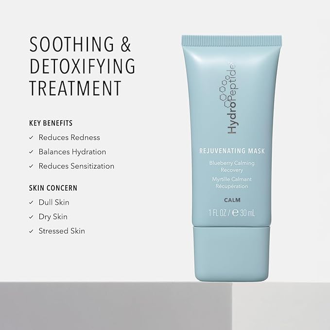 HydroPeptide Rejuvenating Mask, Peptide Blueberry Recovery Treatment, 0.5 Ounce