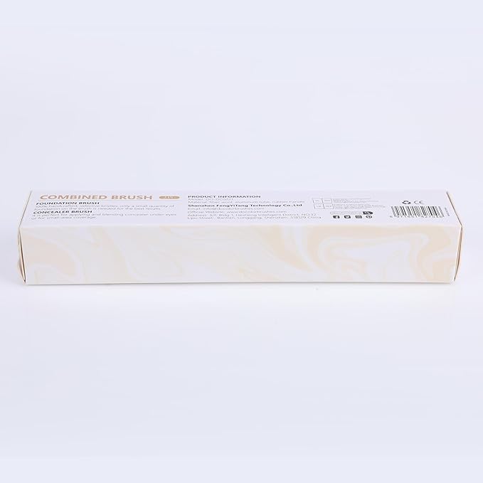 docolor Concealer Brush and Foundation Brush for Liquid Makeup, 2PCS Angled Kabuki Blending Makeup Brush Perfect for Liquid Cream Powder Blending,Stippling,Highlighter and Nose Contour