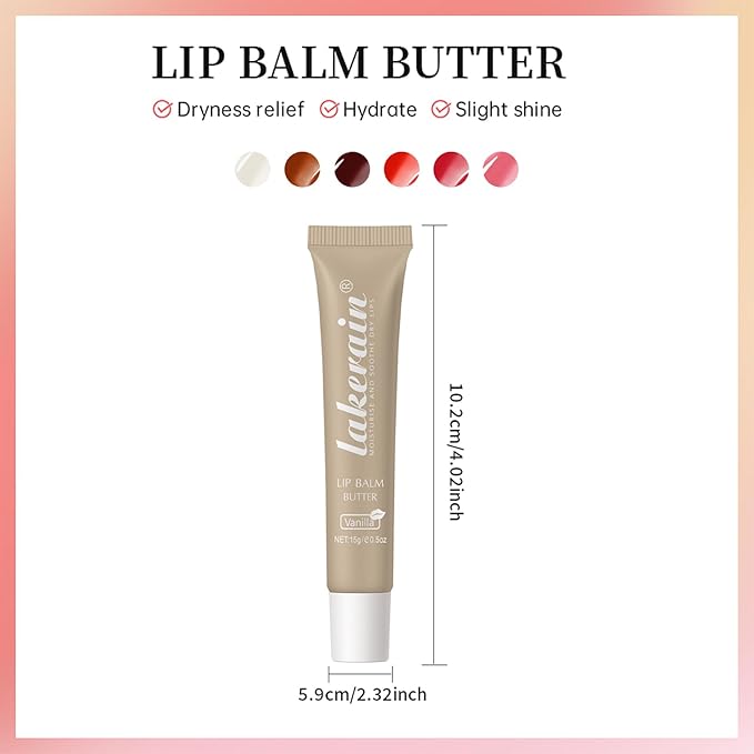 Erinde Lip Butter Balm, Moisture Hydration Vanilla