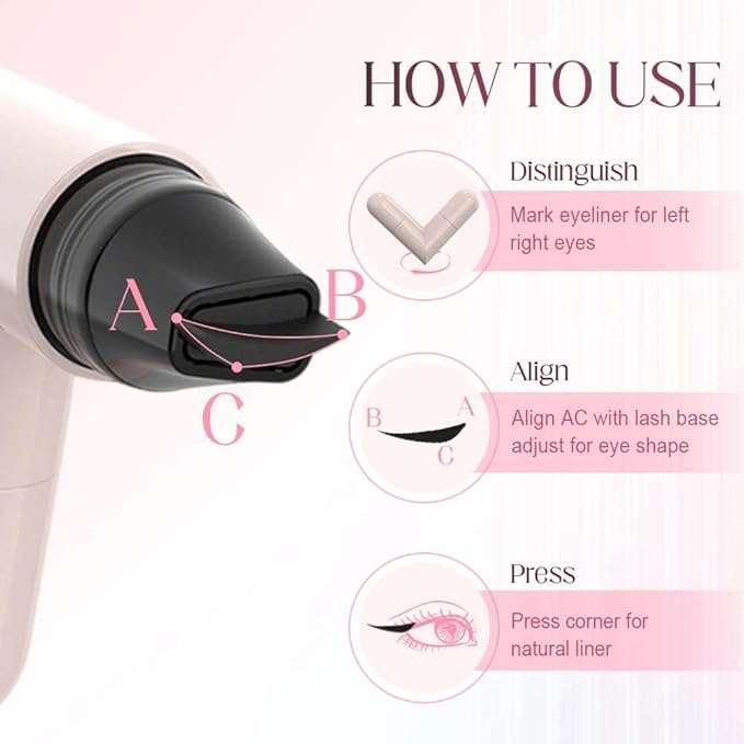 Gel Eyeliner Pencil Set, 2026 New Foldable Eyeliner Stamp for Perfect Wings, Waterproof Eyeliners Tool, Smudge Proof Eyeliners Pen for Beginners (2pcs Brown)