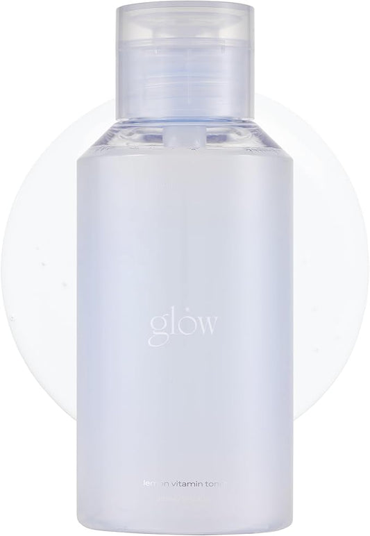 glow lemon vitamin toner | hydrating with hyaluronic acid | mild exfoliation | jeju lemon water for refreshing deep‑moisture | highly absorbent formula | cruelty‑free | 10 fl oz