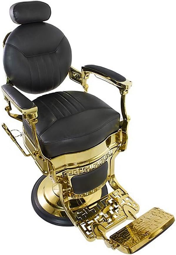 SKINACT Vintage Gold Chrome Barber Chair