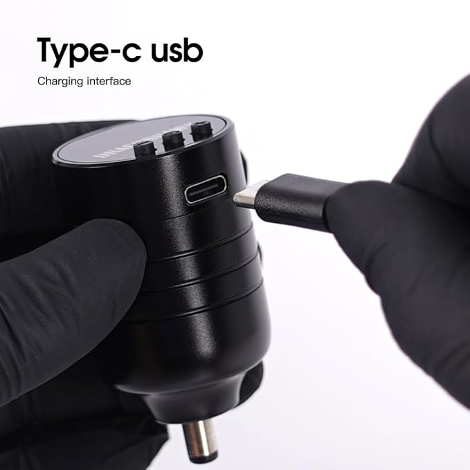 Dragonhawk Wireless Cartridge Tattoo Machine Kit Complete Tattoo Gun Kit Pen Rotary Tattoo Machine Pro Tattoo Needles Beginner Tattoo Kit Red