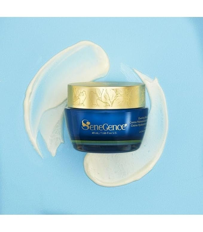 SeneGence Evening Moisturizer for Dry Skin, 1.66 Fl Oz, Ultra-Nourishing Night Cream to Hydrate, Rejuvenate, and Renew for a Radiant, Firm Appearance