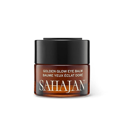 Sahajan Golden Glow Eye Balm with Ghee + Centella | Clinically-Proven Clean Ayurvedic Rich Eye Cream | Visibly Softens, Moisturizes, Smooths, Firms, Tightens | 0.5 fl oz