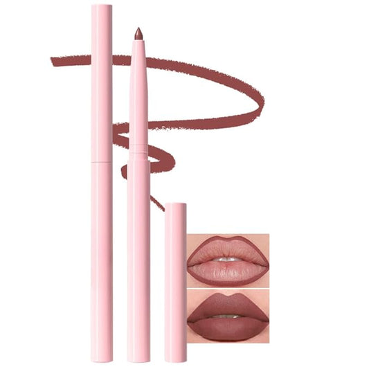 Kaely Matte Velvet Lip Liner Pencils Retractable for Shaping & Sculpting Lips, Dust Red Lip Pencils for Women Long Lasting Waterproof Rich Lip Colors Liner Crayon Lipstick delineador de labios 01