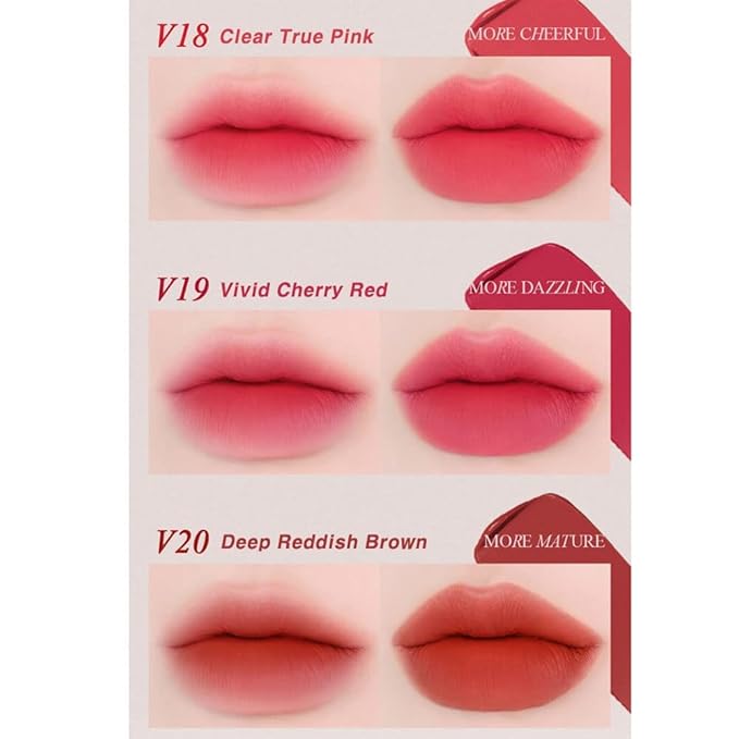 BBIA Last Velvet Tint - Soft & Creamy Matte Finish Lip Stain, Blur Effect with Velvety Texture, Long-Lasting, High Pigment, Lightweight, Non-Drying, Vegan, Korean Lip Makeup (V16 MORE GRACEFUL)