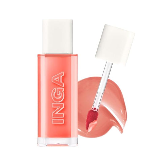 INGA Water Glow Lip Tint | Hydrating, Glossy Korean Lip Tint with Sheer Color & Glass-Like Shine | Long-Lasting, Non-Sticky Korean Lip Stain (MIST)