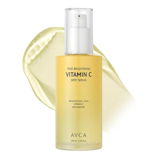 AVCA True Vitamin C Serum 3.38fl.oz. - for Dark Spots Remover Facial Serum with Vitamin C, Niacinamide, Korean Skin Care