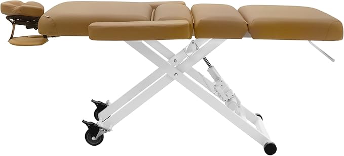 SKINACT Cleo Electric Spa Treatment Table, Facial Massage Bed ADA Compliant (Mocha)