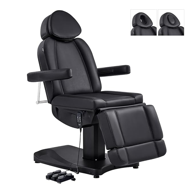 DIR Full Electrical Medical Aesthetic Chair Facial Beauty Bed Podiatry Doctors Office Chair with 3 Motors Ink