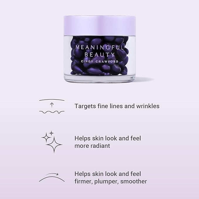 Meaningful Beauty Wrinkle Smoothing Capsules Advanced Formula With Hyaluronic Acid, 20 Count