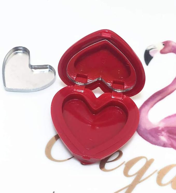 RONRONS 8 Pack Empty Eyeshadow Palette Mini Heart