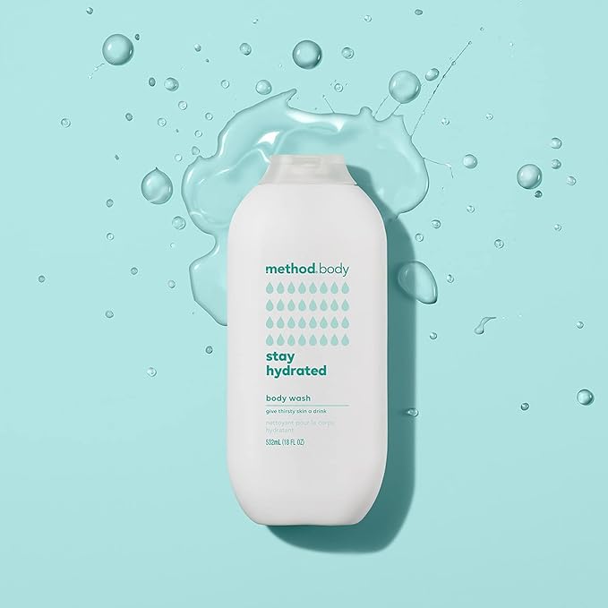 Method Body Wash, Stay Hydrated, Paraben and Phthalate Free, 18 oz (Pack of 6)