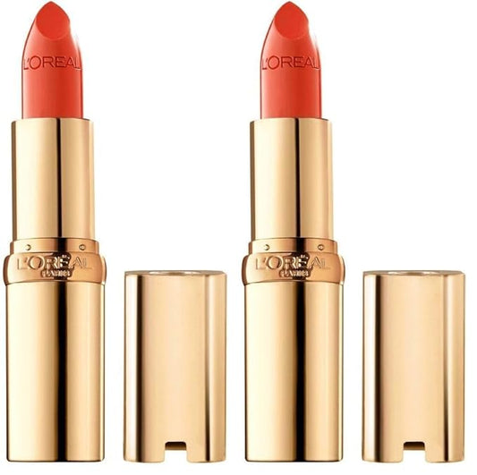L'Oreal Paris Colour Riche Original Creamy, Hydrating Satin Lipstick with Argan Oil and Vitamin E, Volcanic, 1 Count (Pack of 2)
