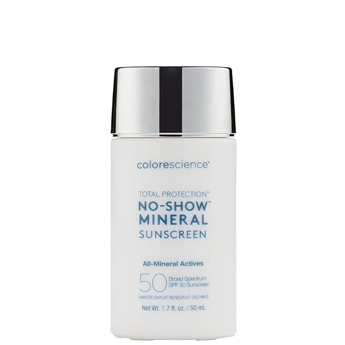 Colorescience Total Protection No-Show Mineral Sunscreen SPF 50, 1.7oz,
