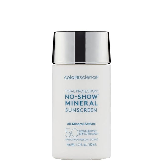 Colorescience Total Protection No-Show Mineral Sunscreen SPF 50, 1.7oz,