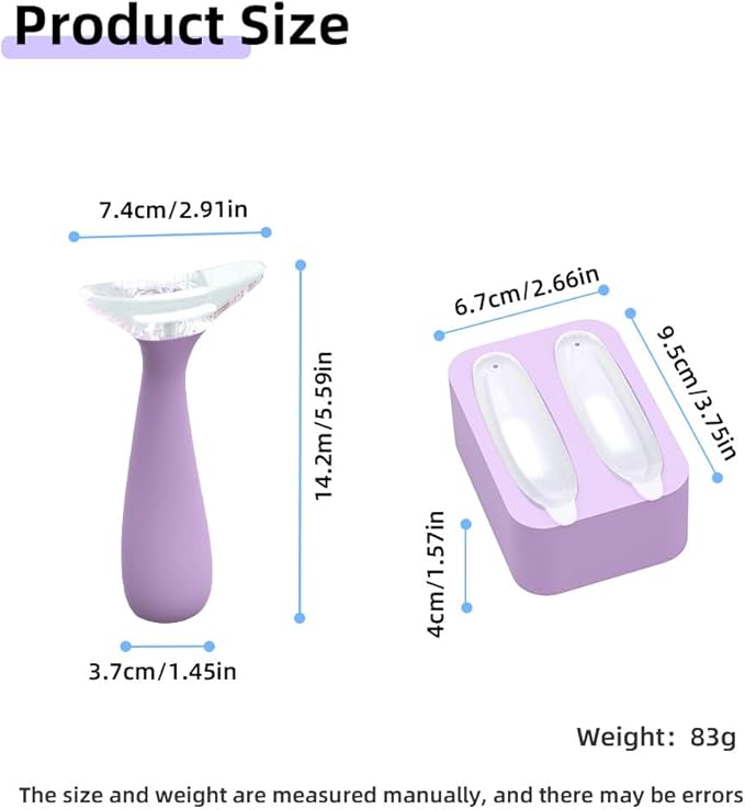 BestYiJo Ice Roller for Face and Eye, Reusable Facial Ice Roller to Reduce Puffiness, Cooling Massage Tool for Skin Care, Gua Sha Relaxation, and Sensitive Skin Relief