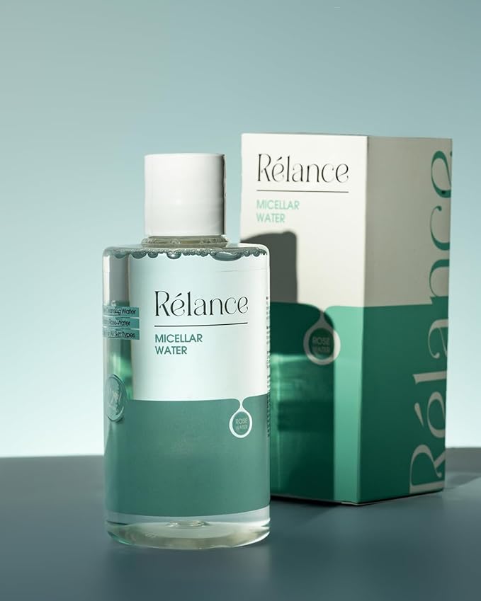 Relance Micellar Water, Vegan Rose Water Cleanser, GMP Certified, 200ml