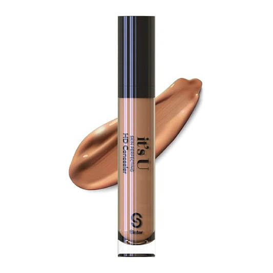 Sistar it's U Skin Perfecting HD Concealer Full Coverage Lightweight Long Lasting Correcting Liquid Contour Cover Masker Makeup 5 ml / 0.17 fl. oz (Toffee)