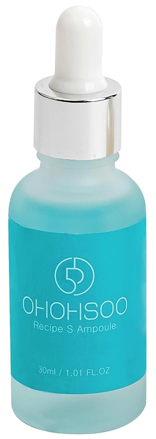 Recipe S Ampoule, Hyaluronic Acid, Brightening, Firming and Hydrating Wrinkle Care Korean Skincare 30ml / 1.01 fl.oz