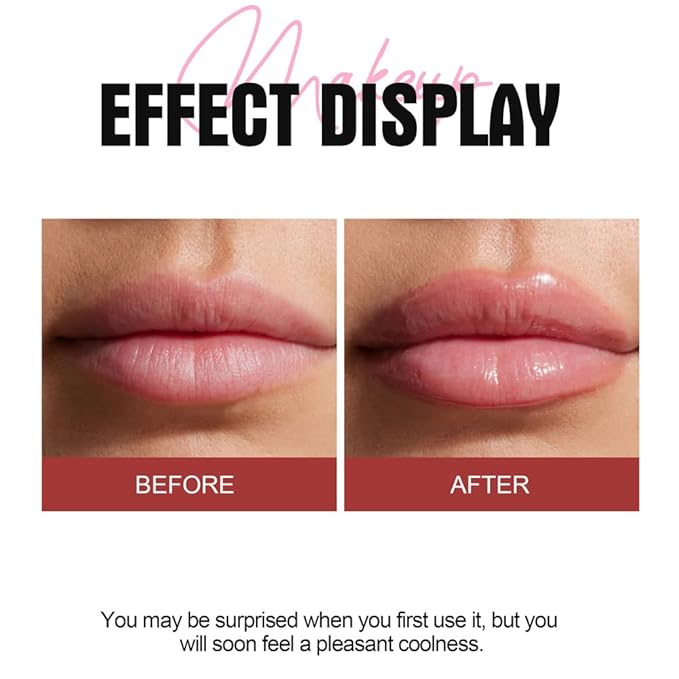 Plumping Lip Oil With Chili Extract - Fuller Lips Instantly! Ultra-Hydrating & Nourishing, Glossy Finish Lip Glow Oil, Lip Plumping Booster Plump (05 Wild Strawberry)