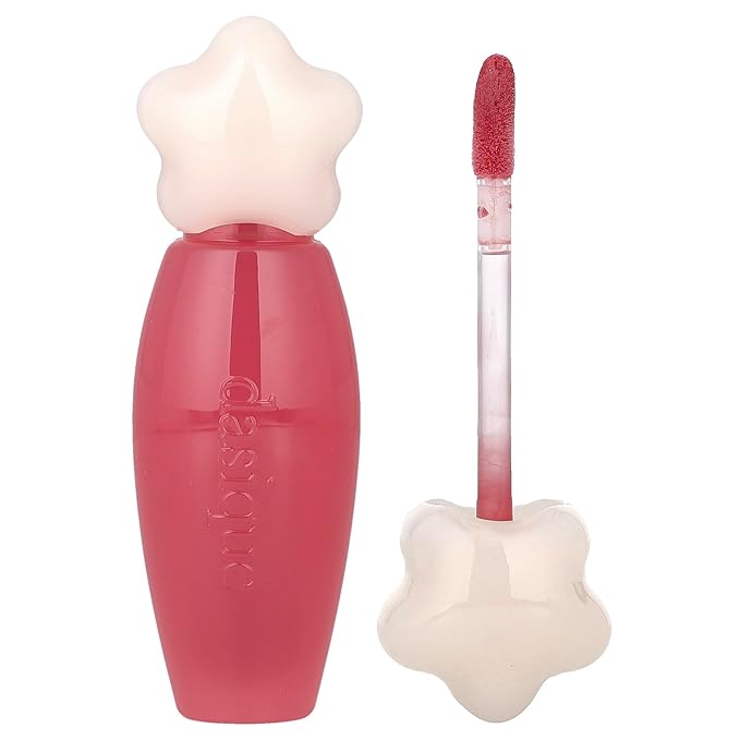dasique Pure Water Lip Gloss #07 Soft Fig 0.09 oz | Variety of Colors | Dewy Gloss | Buildable Gloss Tesxture | Non-Sticky | K-beauty