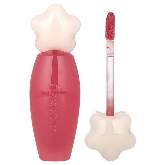 dasique Pure Water Lip Gloss #07 Soft Fig 0.09 oz | Variety of Colors | Dewy Gloss | Buildable Gloss Tesxture | Non-Sticky | K-beauty