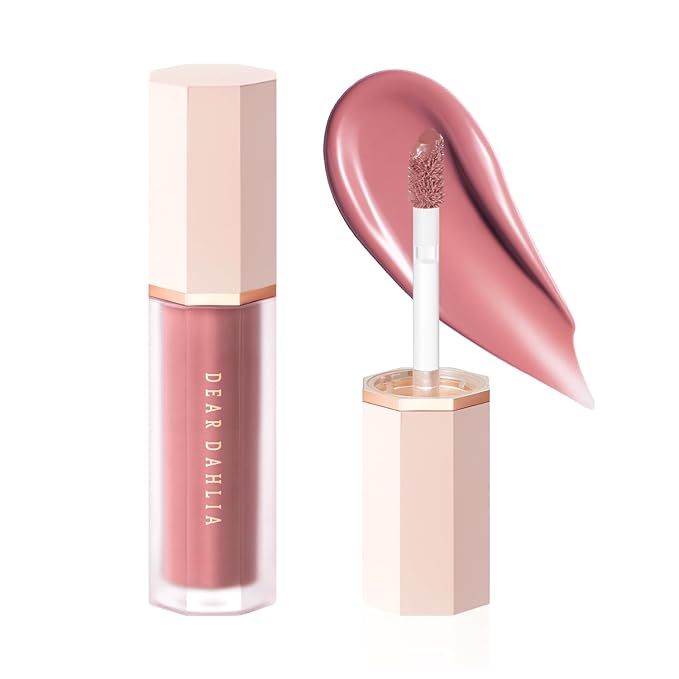 DEARDAHLIA Petal Drop Blush (Rosily) - Weightless Buildable Liquid Blush with High-Pigment, Long-lasting Dewy Finish, Natural Flush. Hydrating, Vegan, Cruelty-Free Korean Makeup for Cheeks. 0.14 oz