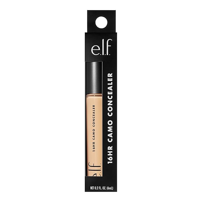 e.l.f. 16HR Camo Concealer, Full-Coverage, Highly-Pigmented Face Concealer With A Matte Finish, Crease-proof, Vegan & Cruelty-Free, Tan Neutral