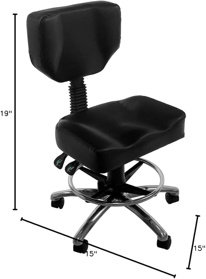 SKINACT Comfortable Esthetician Chair (Black)