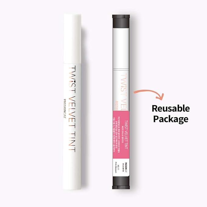 PASSIONCAT Long Lasting Lip Stain for Lips and Cheek Tint | High Pigment Color | lightweight Matte Finish | Weightless | Full Coverage | Twist Velvet Tint #11 (No.11)