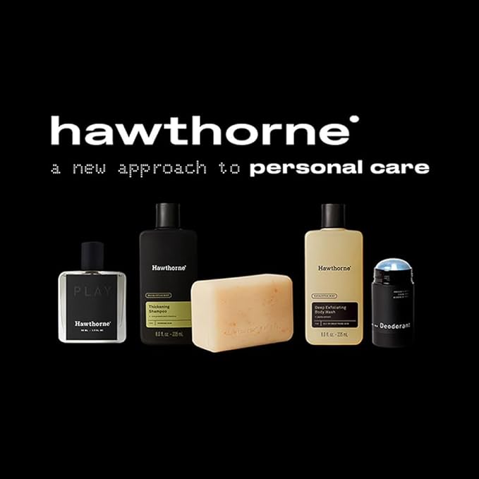Hawthorne Thicker Hair Shampoo and Conditioner Set. Men’s All Natural Shampoo and Conditioner Set with Thickening Shampoo and Everyday Conditioner. Sulfate Free, Paraben Free. 8 Fl Oz Each.