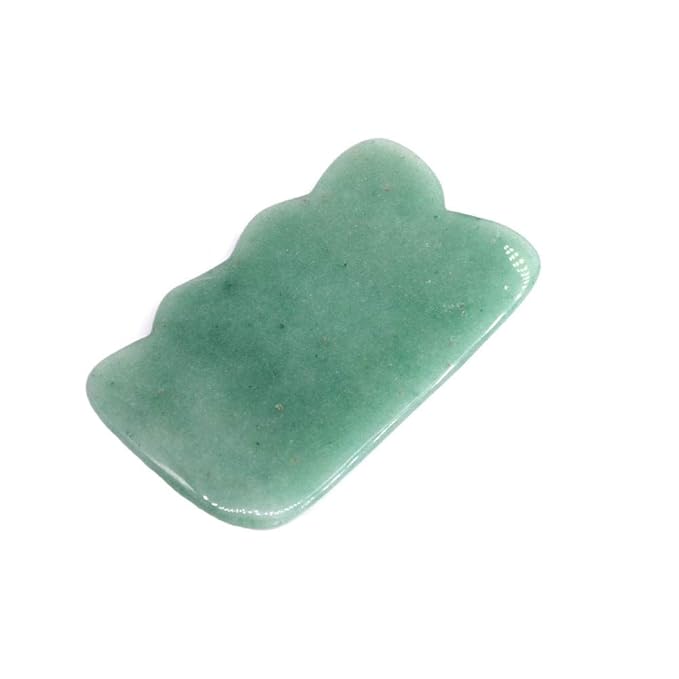 Gua Sha Facial Tool Natural Jade Stone Massage Board Tools for SPA Acupuncture Therapy Trigger Point Treatment, Gua Sha Scraping
