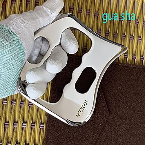 Gua sha Set, IASTM Tool Gua Sha Stainless Steel Muscle Scraper Set of 6 Picese for Soft Tissue Therapy and Reduce Arms,Legs,Back, Shoulder Muscle Pain(6 pcs)