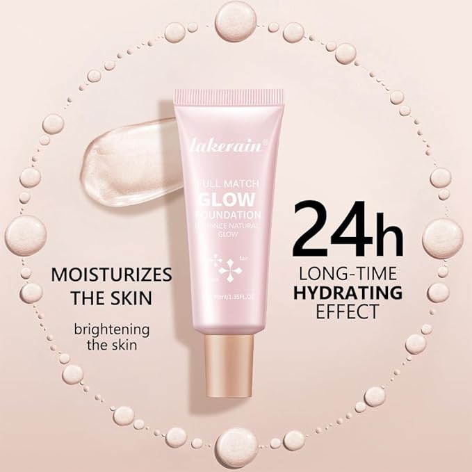 Natural Glow Illuminator Glotion - Glowing, Moisturizing, Lightweight Base, Multi-Purpose - Hydrating & Illuminating Makeup Highlighter for Radiant, Sun-Kissed Look (#3 Medium, 1.35 Fl Oz (Pack of 1))