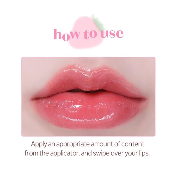 ETUDE Dear Darling Oil Tint #8 Red Candy 4.2g | High Moisturizing and Strong Hydrating Lip Oil/Lip Gloss | Smooth and Moist Lips | Non-Sticky Lip Oil Tint For Dry Lips | Korean Makeup