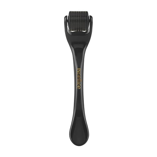 Derma Roller Titanium, Microneedling Roller with 540 Needles, Beard Roller, Micro Needle Roller for Men and Women Home Use - Glossy Black