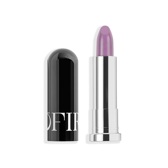 OFIR Lip Rouge Satin Hydrating Lipstick | Full Coverage Cream Lipstick for Long Wear Comfort | Lightweight Lip Satin Finish with Shea Butter| Go There! - Muted Purple 0.12 oz